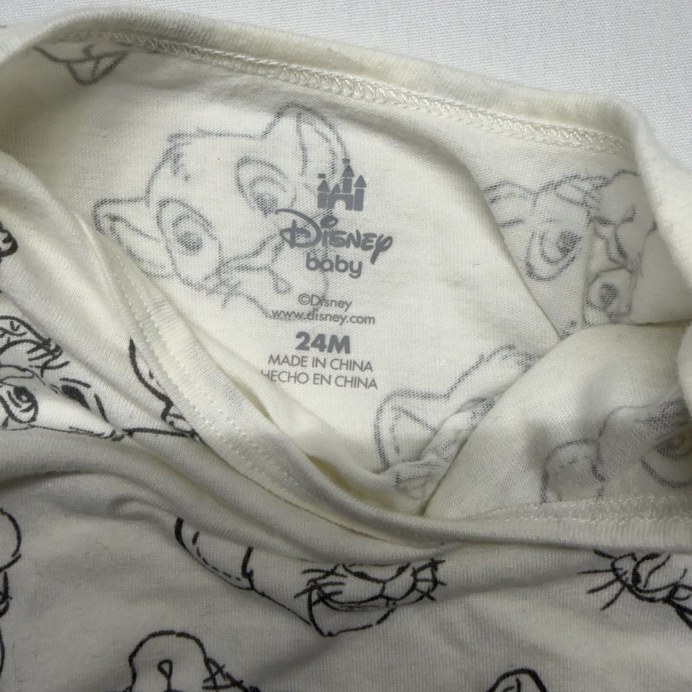 Disney Baby Lion King 2pc Outfit 24M Green Corduroy Overalls Simba Shirt Set - Picture 5 of 10